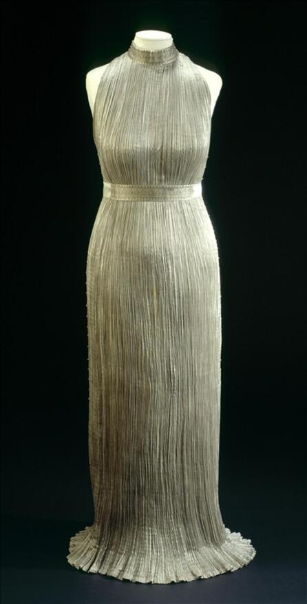 In memory of Mariano Fortuny's Delphos dress on Mariano Fortuny's wife Henriette Negrin's 144th birthday
