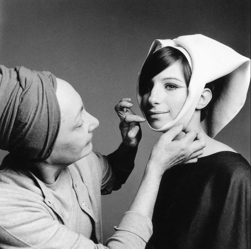 Madame Grès with Barbara Streisand