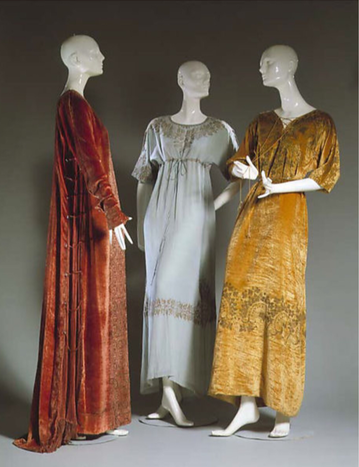 Mariano Fortuny coat and dresses