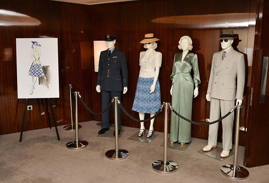 Brad Pitt and Marion Cotillard’s costumes in film Allied(2016), designed by Joanna Johnston