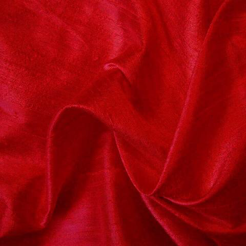 Elegant fabric Silk dupioni red