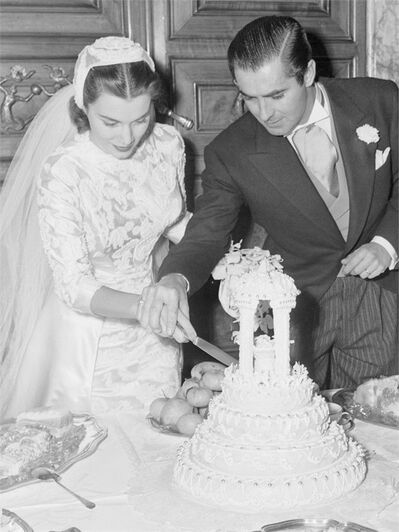 Linda Christian wedding dress 1949 by Sorelle Fontana