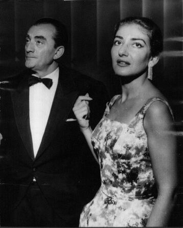Luchino Visconti with Maria Callas