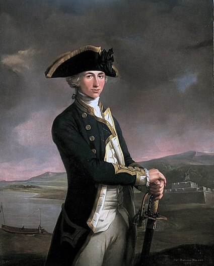 Captain Horatio Nelson, painted by John Francis Rigaud in 1781.