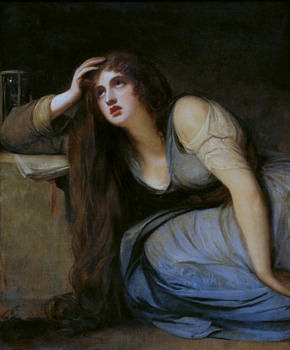 Lady Hamilton as The Magdalene, before 1792 by George Romney