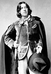 The most elegant English poet Oscar Wilde style wearing cape