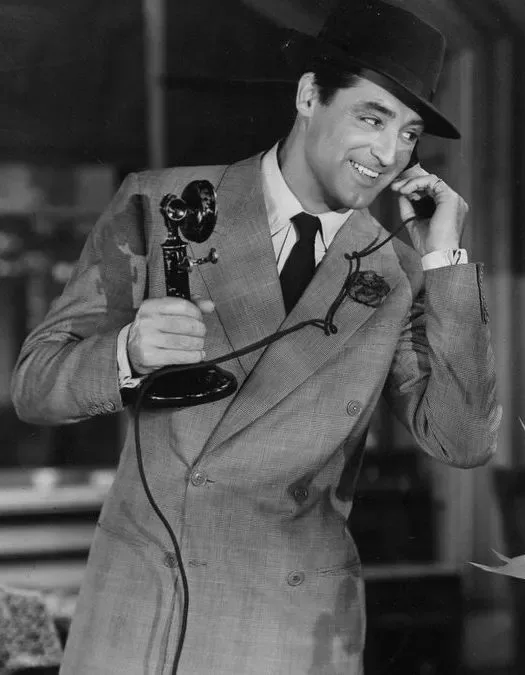 Cary Grant in film His Girl Friday (1940)