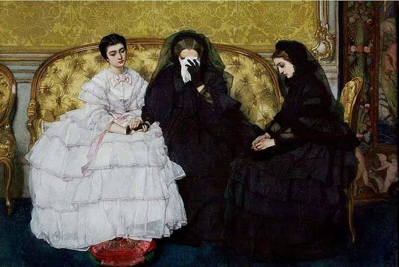 Consolation, 1858, by Alfred Stevens