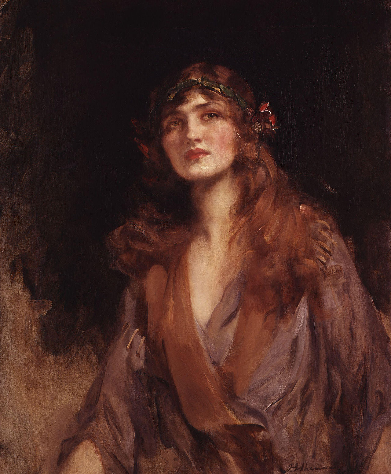 Portrait of Lily Elsie (Mrs Bullough), by Sir James Jebusa Shannon, c.1916