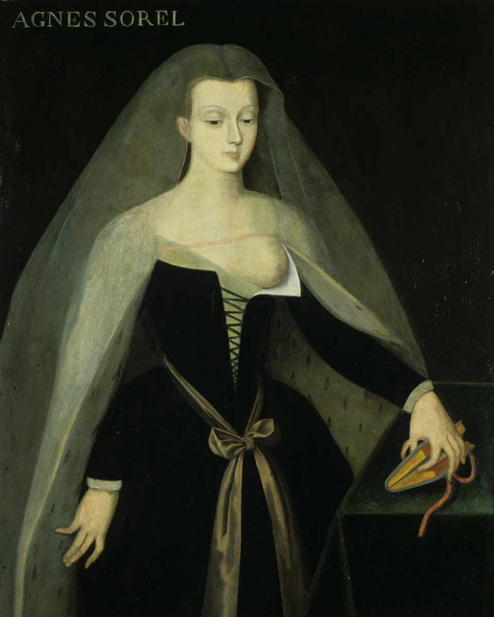Portrait d'Agnès Sorel d'après Jean Fouquet, collection particulière.