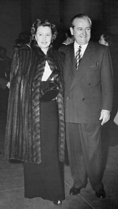 Irene Dunne with her husband Francis Griffin