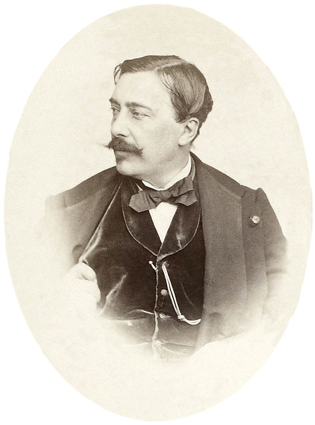 Alfred Stevens (1823 - 1906), peintre belge. Photo provenant de l'album personnel d' Édouard Manet.