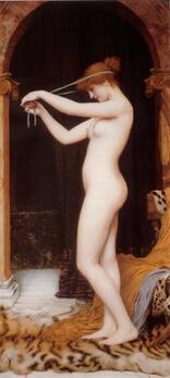 Venus Binding her Hair, 1897 by John William Godward
