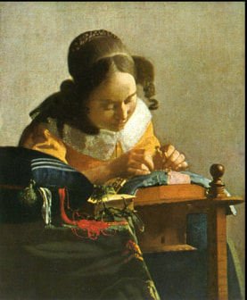 Johannes Vermeer, the lacemaker, 1669-1770