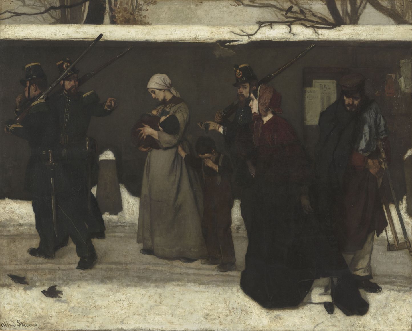 Ce qu'on appelle le vagabondage (What is called vagrancy), 1855, by Alfred Stevens