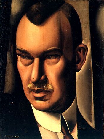 Portrait of Baron Kuffner, second husband of Tamara de Lempicka, painted by Tamara de Lempicka, 1932