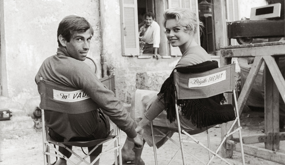 Roger Vadim with Brigitte Bardot