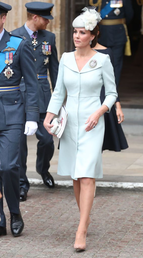 Kate Middleton Duchess of Cambridge coatdress by Alexander McQueen