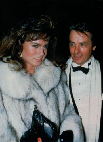 Alain Delon with Rosalie Van Breemen, 1987