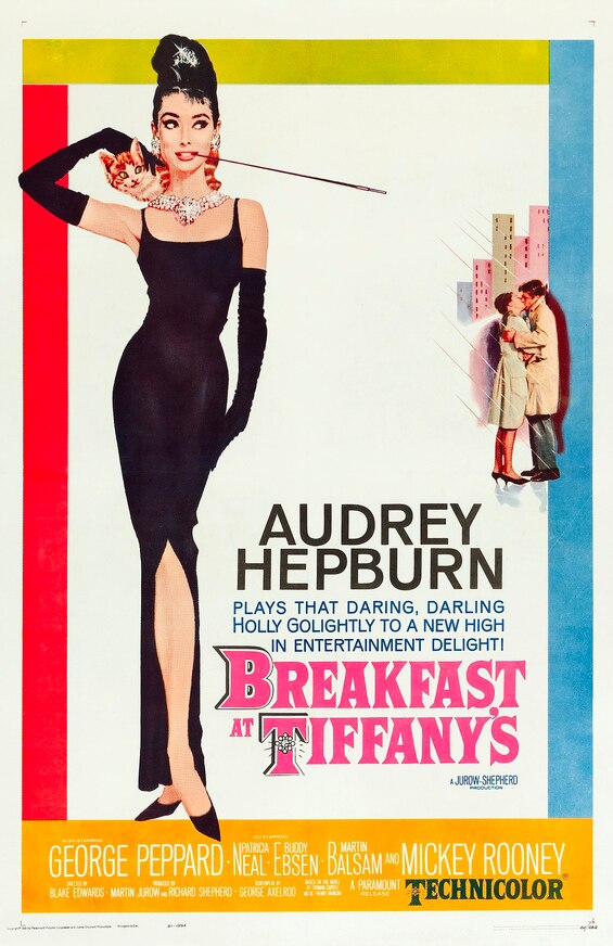 Audrey Hepburn movie costume in film Breakfast at Tiffany's(1961), the complete wardrobe of Holly Golightly