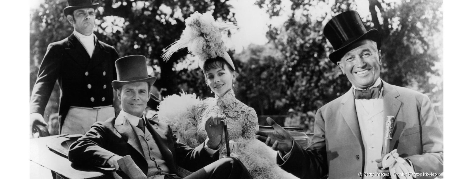 Louis Jourdan in Gigi with Maurice Chevalier and Leslie Caron