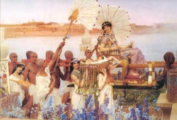 The Finding of Moses (1904) Oil on canvas, Private Collection by Lawrence Alma-Tadema