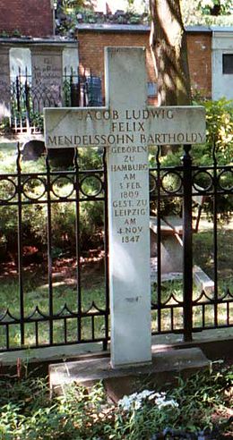 Mendelssohn's gravestone