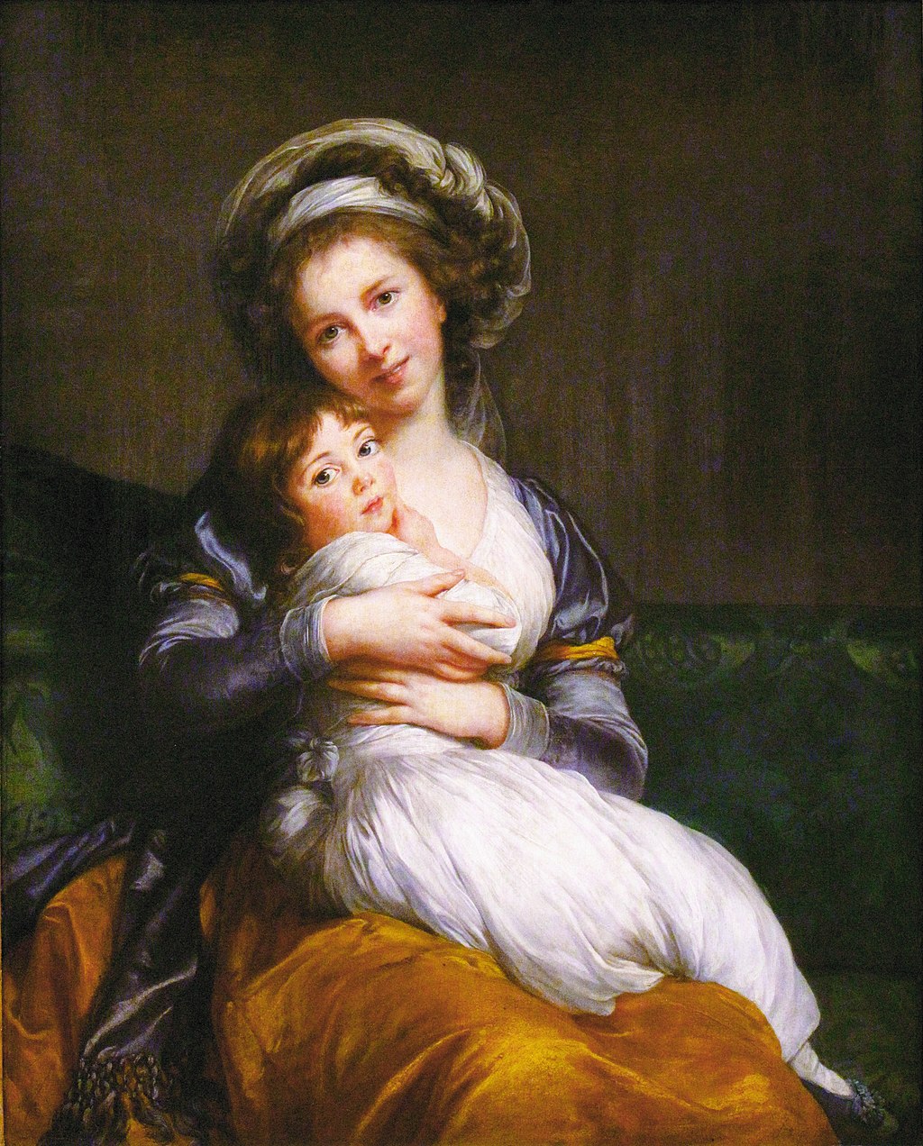 ​Élisabeth Louise Vigée Le Brun Self-portrait with Her Daughter Julie (1786)