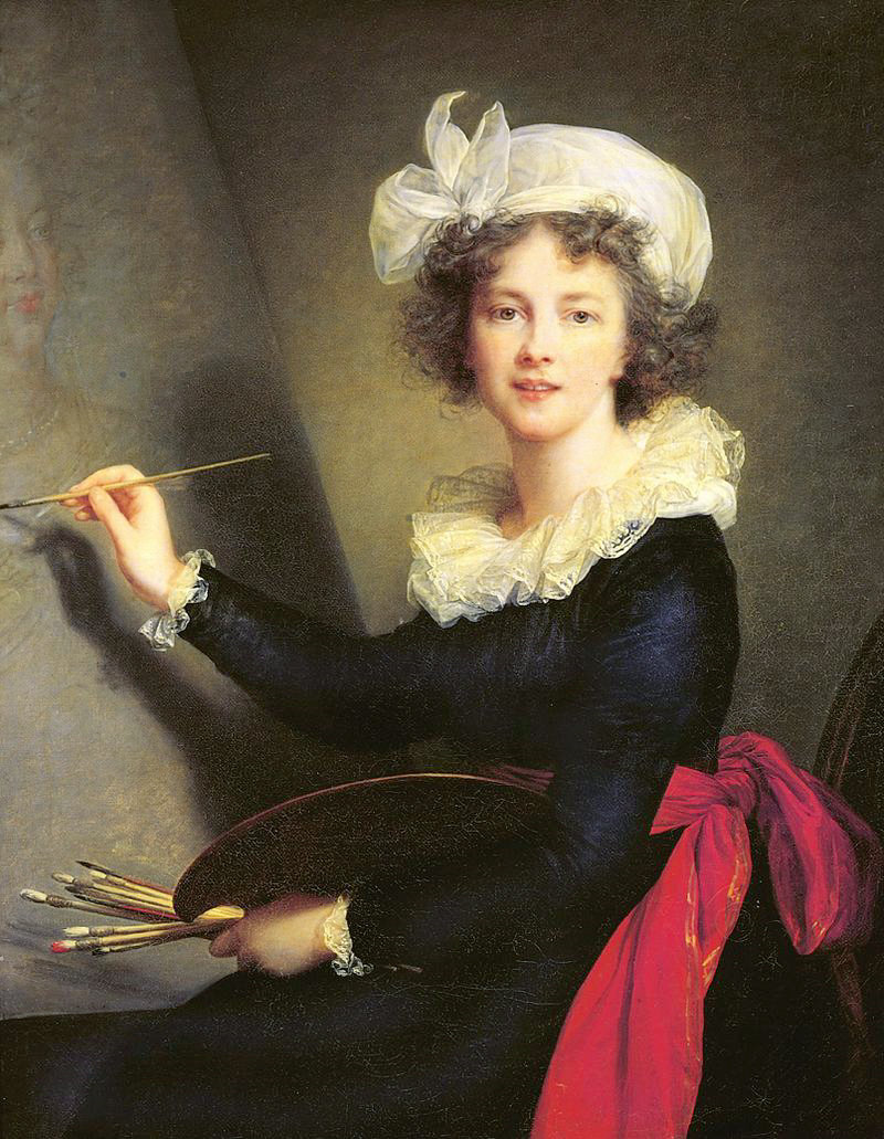 ​Élisabeth Louise Vigée Le Brun (16 April 1755 – 30 March 1842), Madame Le Brun self portrait, 1790