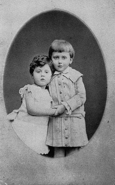 Robert Proust et Marcel Proust, mars 1876.