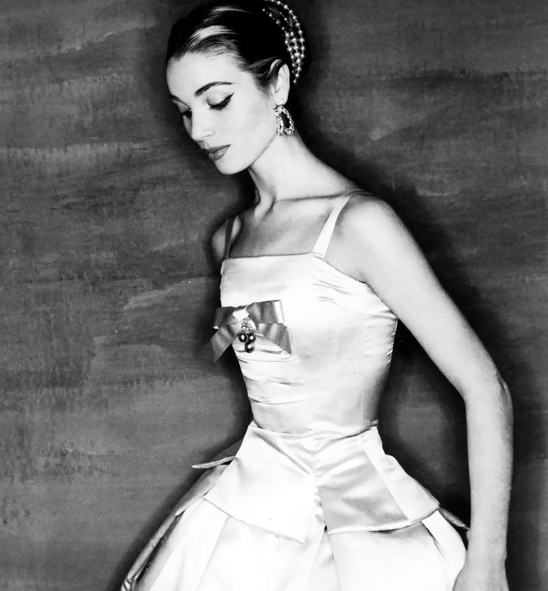 Elsa Martinelli in Givenchy, Vogue 1954, photo by Clifford Coffin