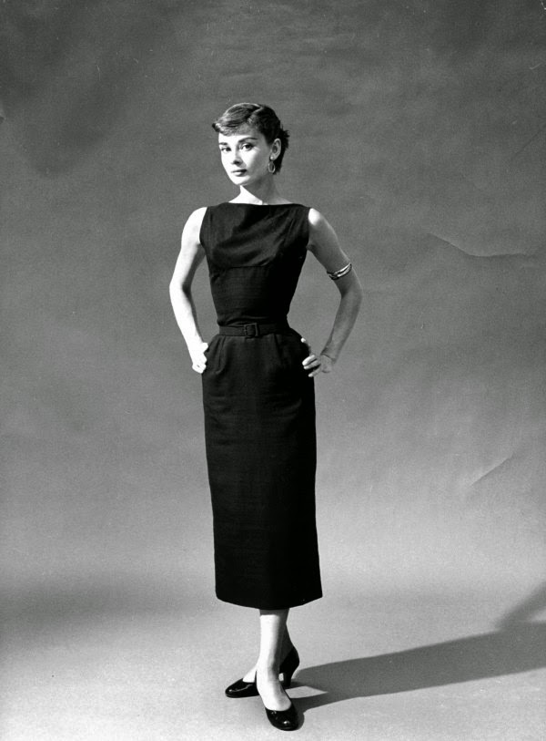 Audrey Hepburn in little black dress