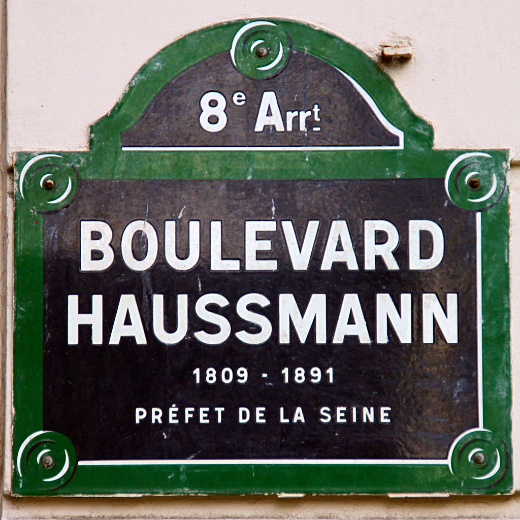 Street in Paris named after Georges Haussmann