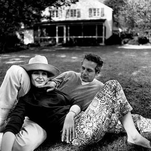 Paul Newman and his second wife Joanne Woodward, photo by Bruce Davidson, 1965