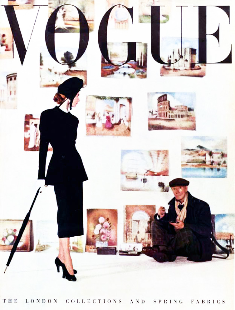 Clifford Coffin photo for Vogue UK cover, 1948