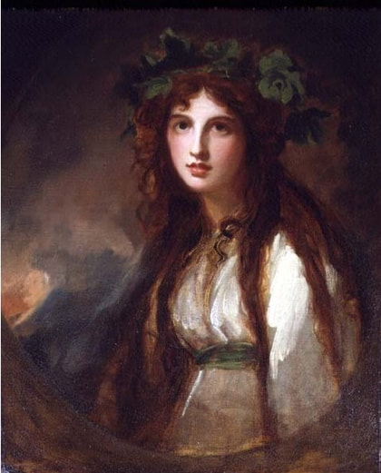 Emma Hamilton as Cassandra, 18th century, by George Romney
