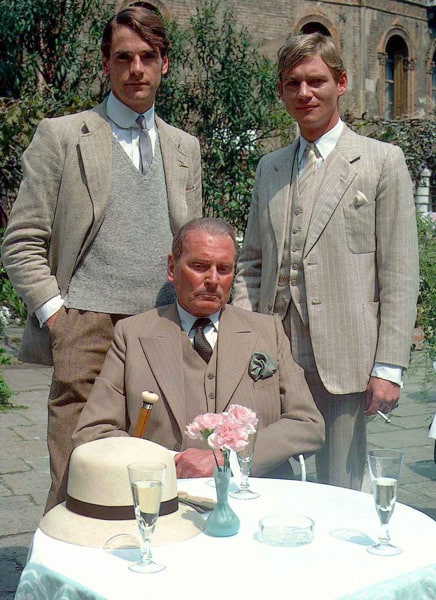Lawrence Olivier in Brideshead Revisited with Jeremy Irons and Anthony Andrews