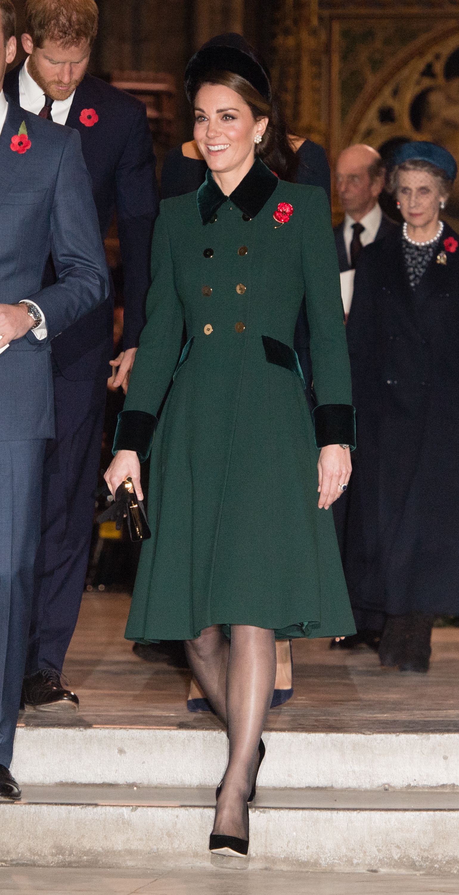 Kate Middleton Duchess of Cambridge coat by Catherine Walker