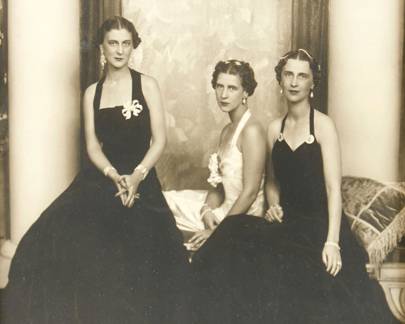 Princess Olga with her two sisters Princess Marina and Princess Elizabeth.