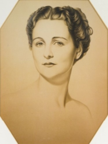 Nancy Mitford portrait drawing
