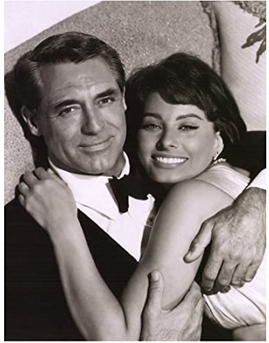 Sophia Loren with Cary Grant while filming Pride and Passion