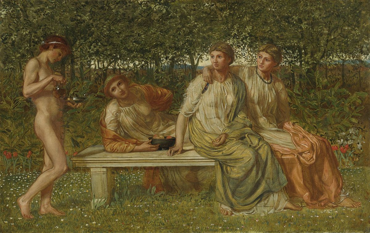 The Marble Seat by Albert Joseph Moore