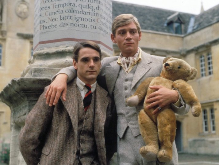 Anthony Andrews and Jeromy Irons in tv series Brideshead Revisited, 1981