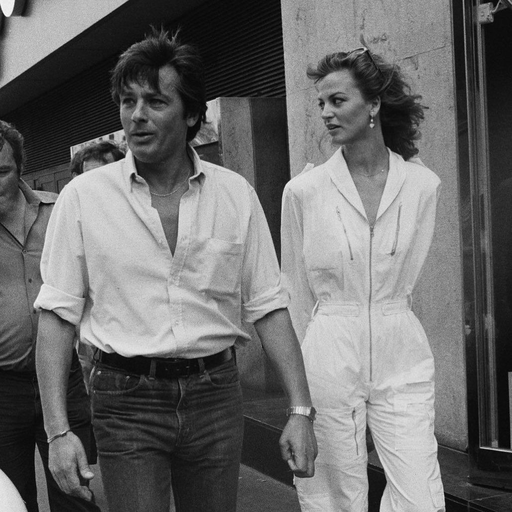 Alain Delon avec Dalila Di Lazzaro, 1980