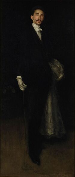 Arrangement in Black and Gold: Comte Robert de Montesquiou-Fezensac by Whistler, 1891-92