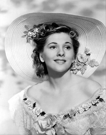 Joan Fontaine in film Rebecca, 1940