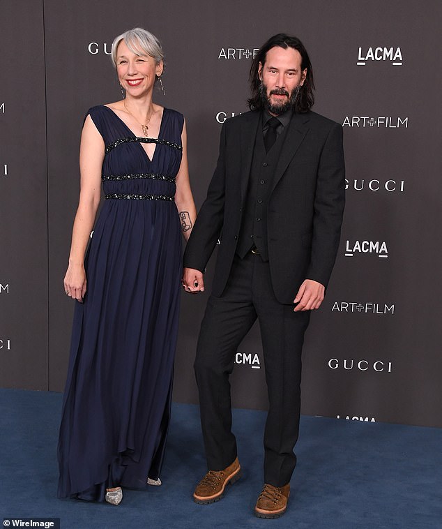 55 year old actor Keanu Reeves with 46 year old girl friend in LA