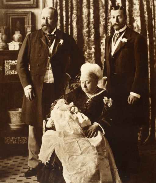 King Edward VIII baby with grandmother Queen Victoria