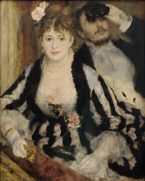 la loge by Pierre-Auguste Renoir, 1874