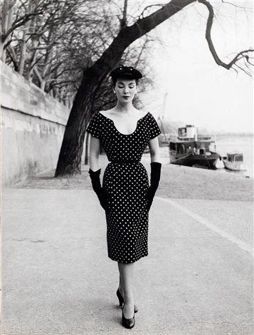 Model in Christian Dior dress, photo by Will Maywald